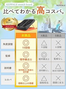 Amazon | 【理学療法士監修】 ストレッチボード ふくらはぎ